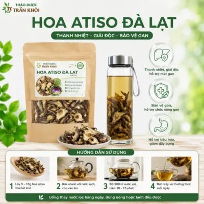 Atiso Đà Lạt thái lát thảo dược Trần Khôi