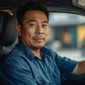 Anh Hoang Long tài xế 42 tuổi