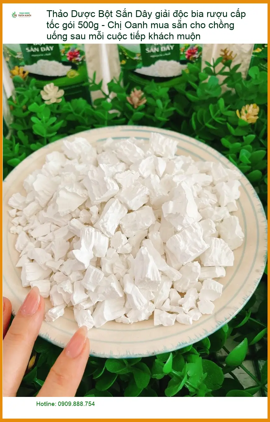 Bột Sắn Dây giải độc bia rượu cấp tốc gói 500g - Địa chỉ Bán Giao nhanh
