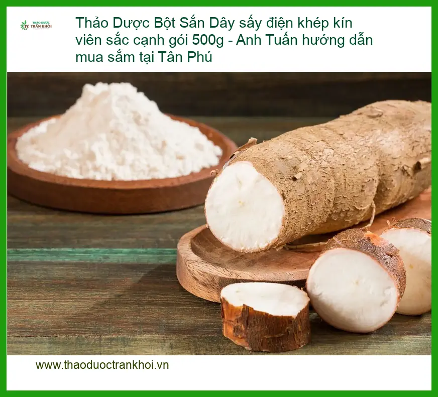 Bột Sắn Dây sấy điện khép kín viên sắc cạnh gói 500g - Bán giao nhanh TPHCM