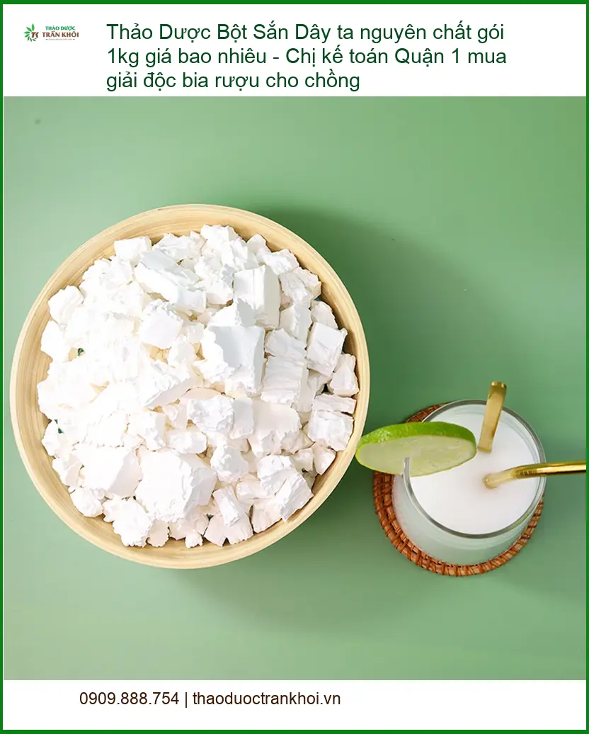 Bột Sắn Dây ta nguyên chất gói 1kg - Địa chỉ Bán Sỉ lẻ Giao nhanh TPHCM