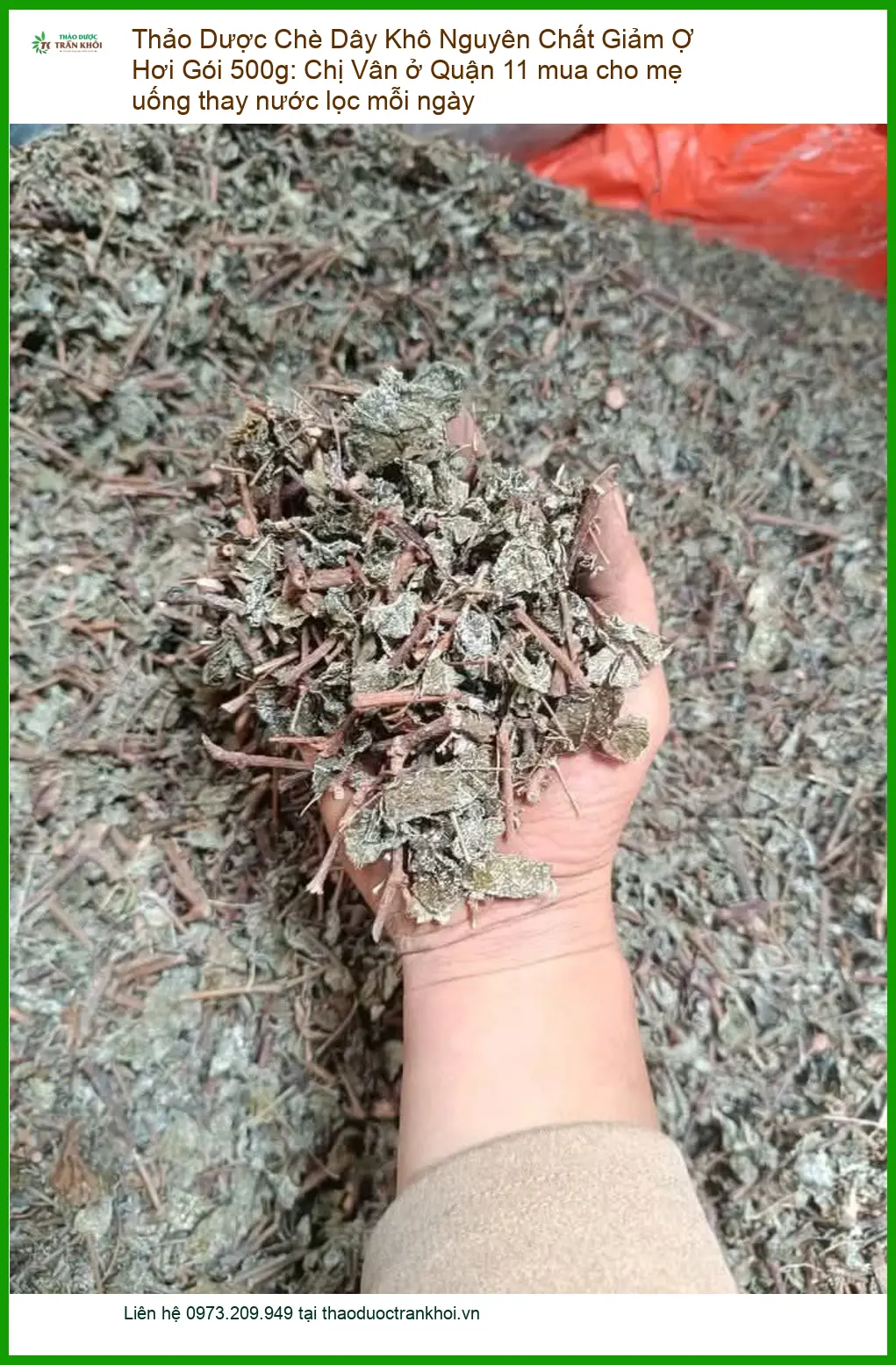 Chè Dây Khô Nguyên Chất Giảm Ợ Hơi Gói 500g - Địa chỉ bán giao nhanh TPHCM