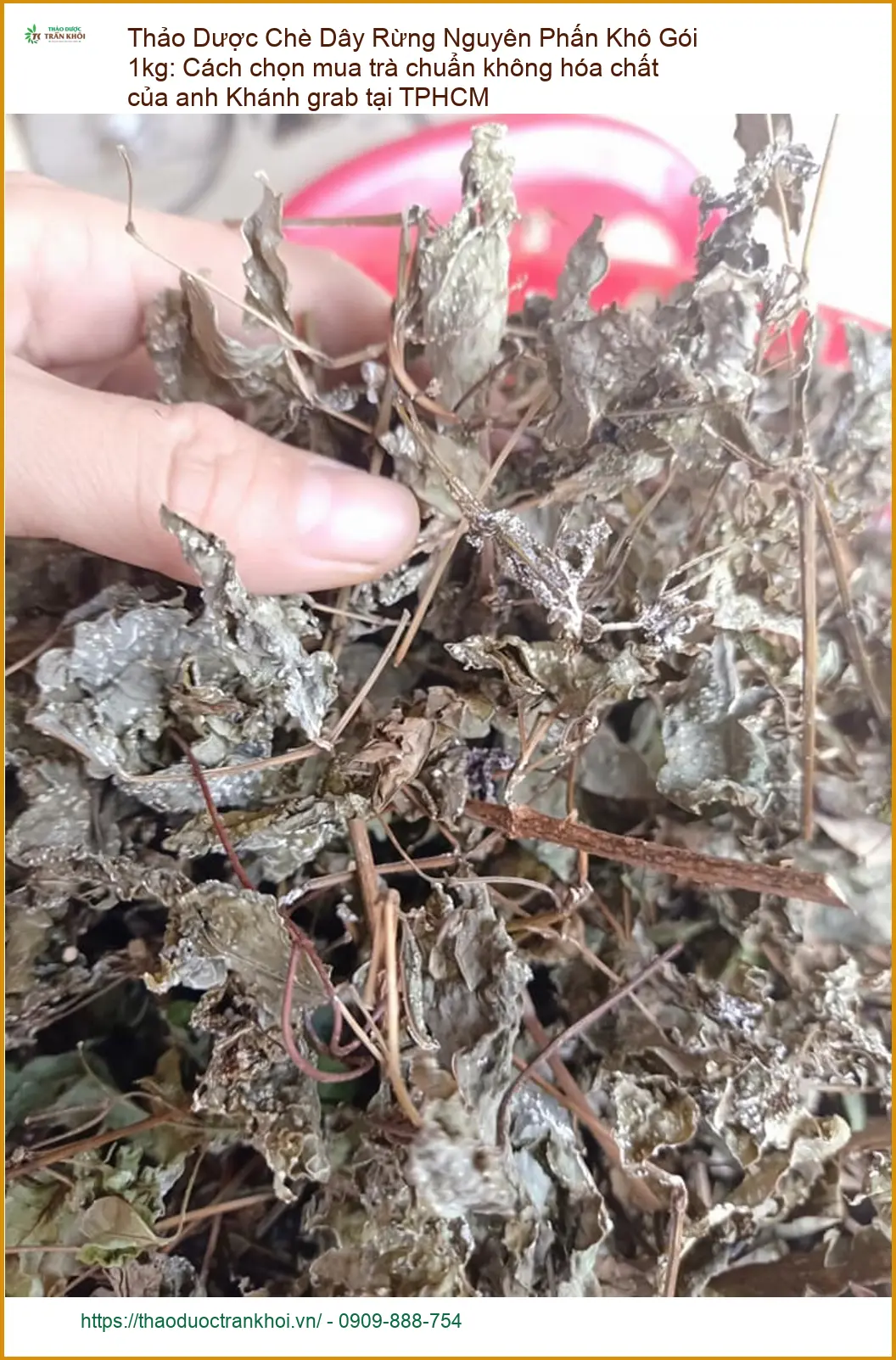 Chè Dây Rừng Nguyên Phấn Khô Gói 1kg - Địa chỉ bán giao nhanh TPHCM