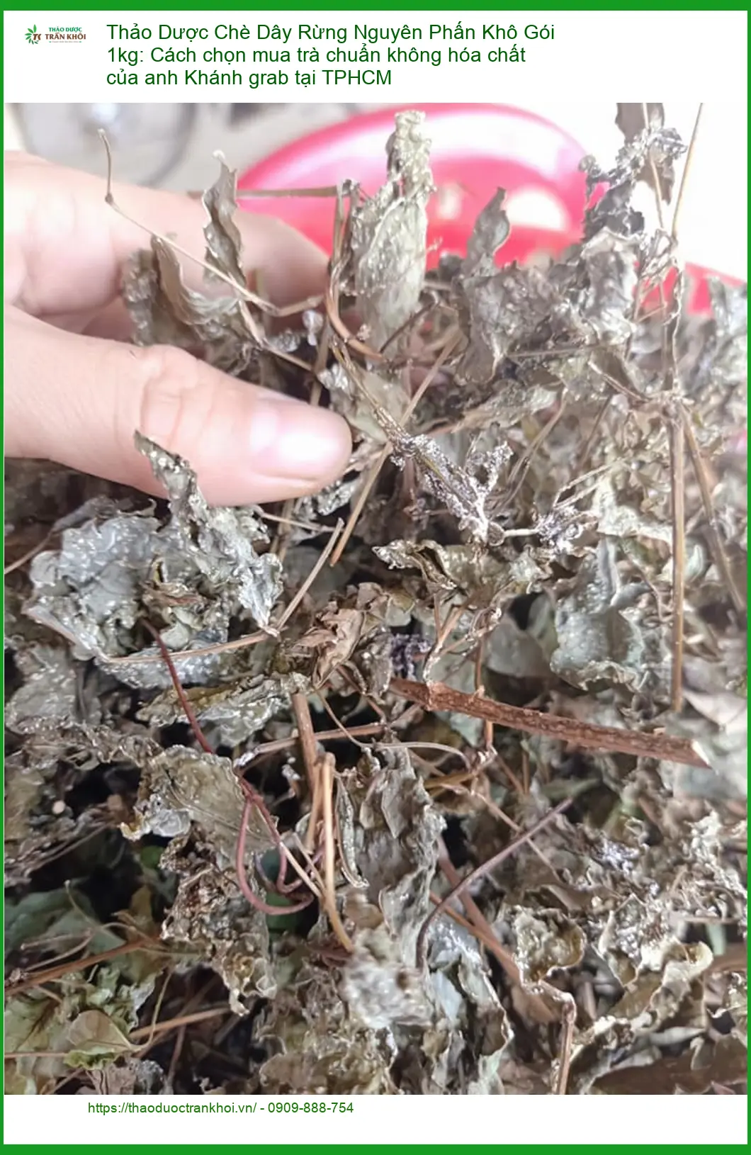Chè Dây Rừng Nguyên Phấn Khô Gói 1kg - Địa chỉ bán giao nhanh TPHCM