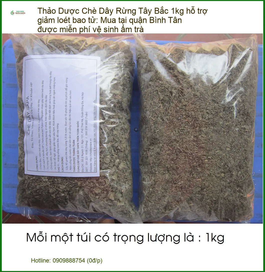 Chè Dây Rừng Tây Bắc 1kg hỗ trợ bao tử - Địa chỉ bán giao nhanh Bình Tân TPHCM