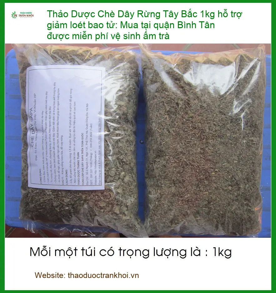 Chè Dây Rừng Tây Bắc 1kg hỗ trợ bao tử - Địa chỉ bán giao nhanh TPHCM