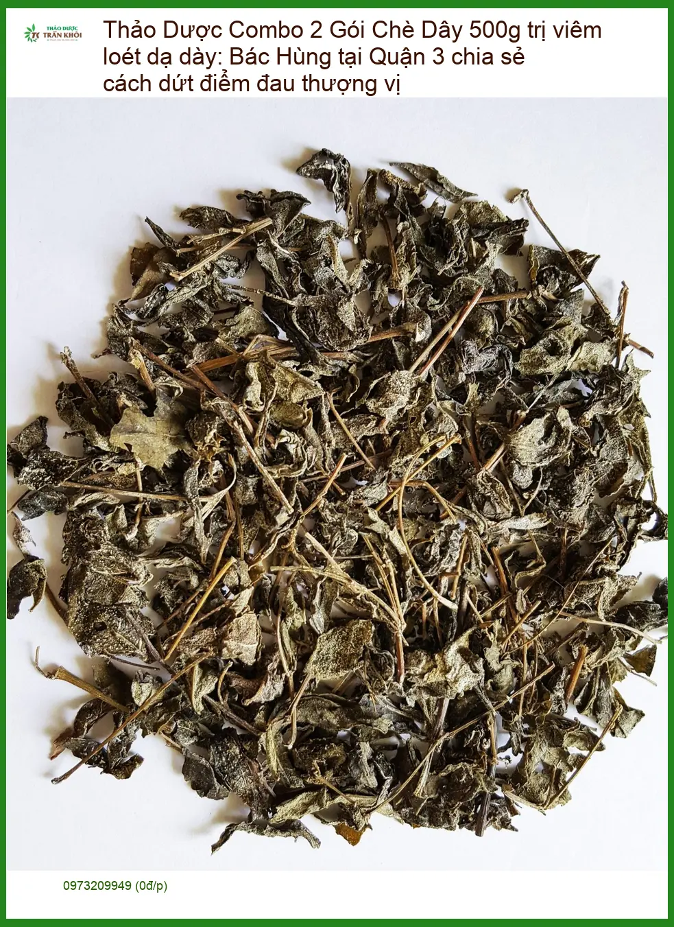 Combo 2 Gói Chè Dây 500g trị viêm loét dạ dày - Địa chỉ Bán Giao nhanh