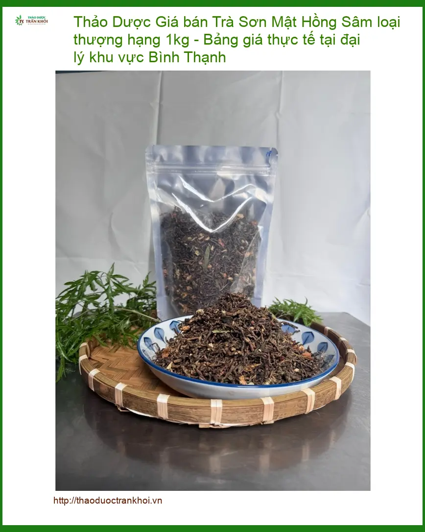 Trà Sơn Mật Hồng Sâm loại thượng hạng 1kg - Địa chỉ bán có sẵn tại TPHCM