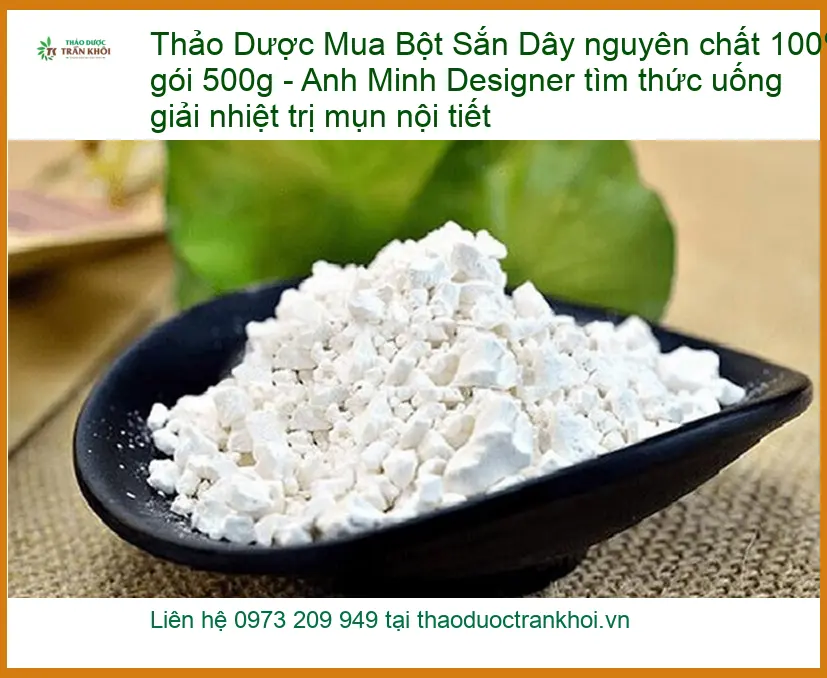 Bột Sắn Dây nguyên chất 100% gói 500g - Địa chỉ Bán Giao nhanh TPHCM