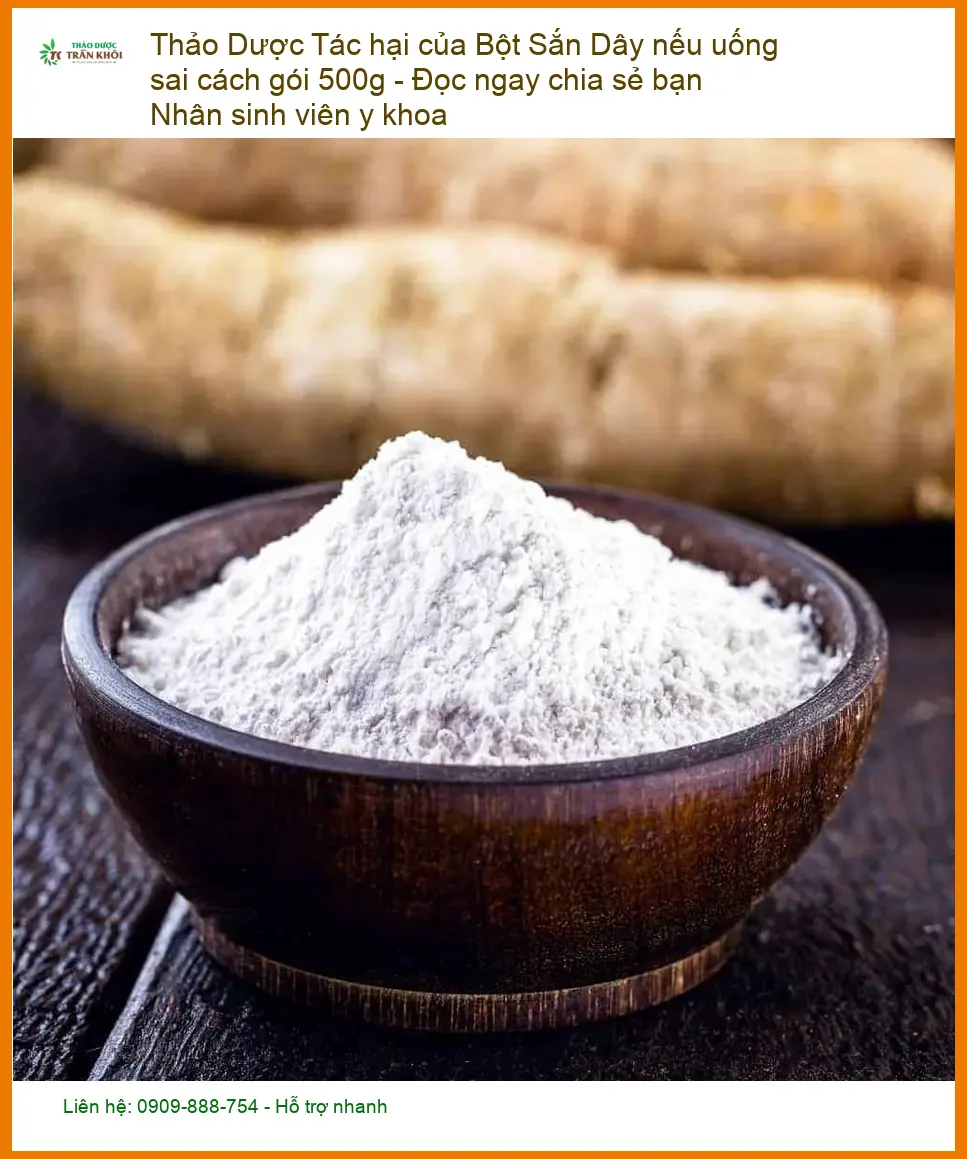 Tác hại của Bột Sắn Dây nếu uống sai cách gói 500g - Địa chỉ bán giao nhanh TPHCM