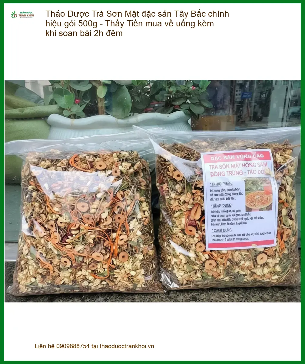 Trà Sơn Mật đặc sản Tây Bắc chính hiệu gói 500g - Địa chỉ Bán Giao nhanh