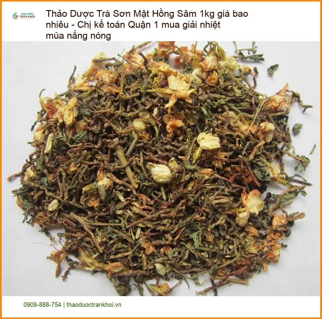 Trà Sơn Mật Hồng Sâm 1kg - Chị Thảo kế toán Quận 1 - Địa chỉ Bán Giao nhanh