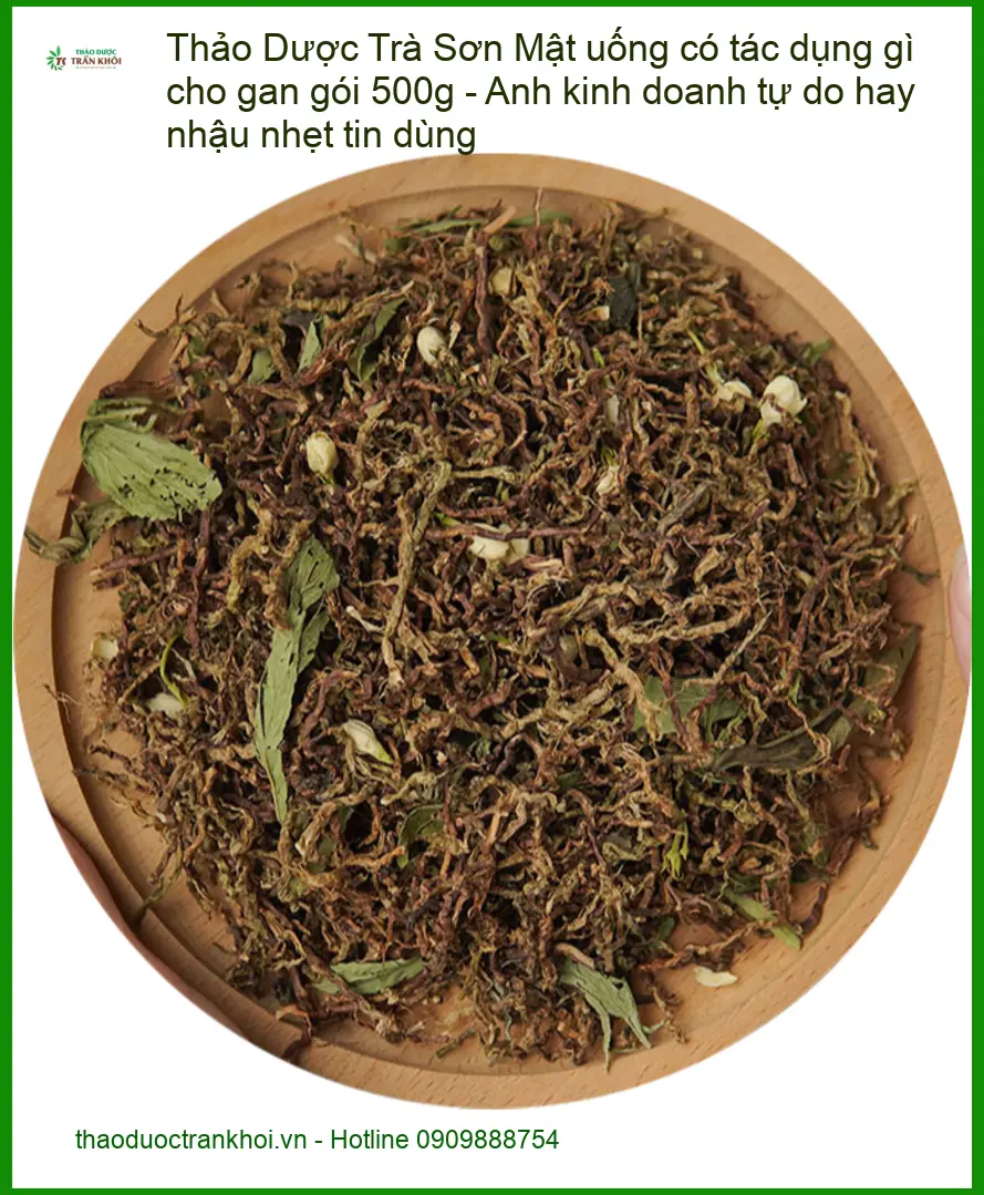 Trà Sơn Mật uống có tác dụng gì cho gan gói 500g - Đơn vị Bán Có sẵn TPHCM