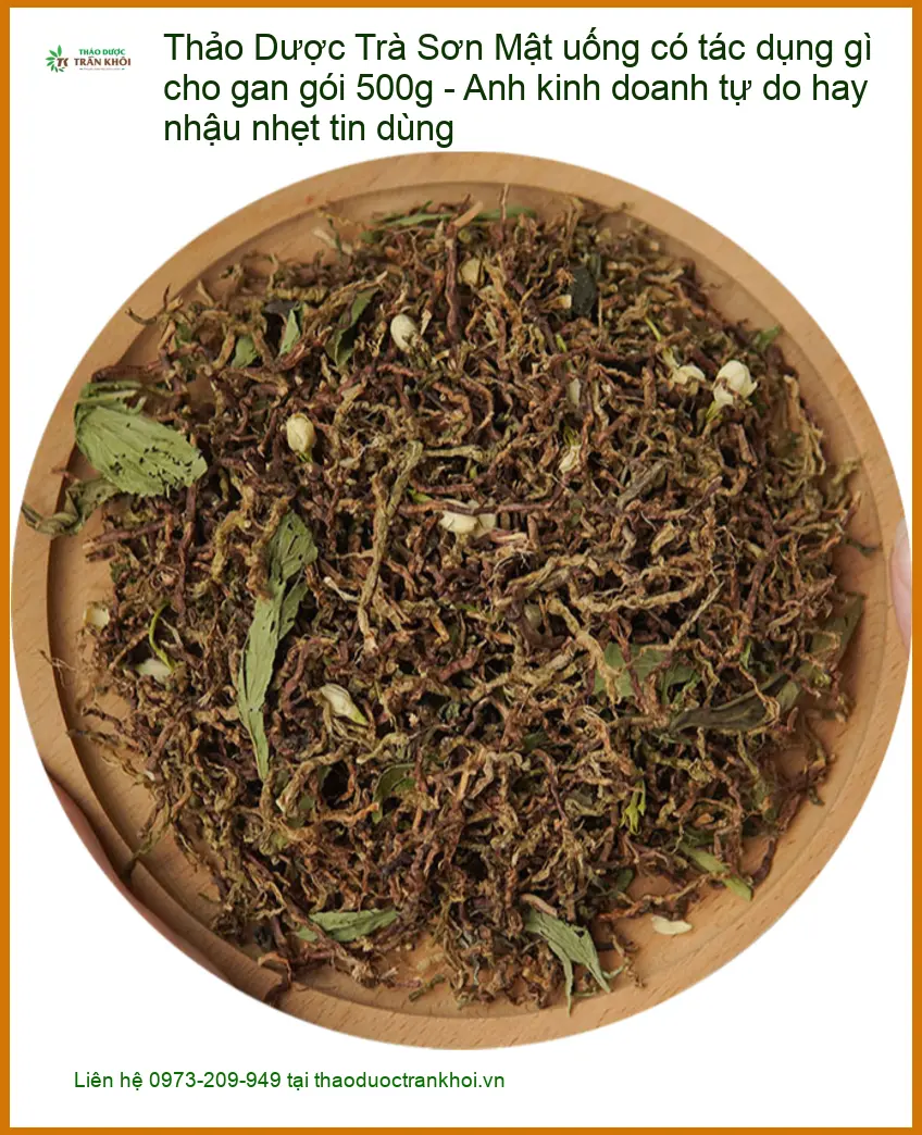 Trà Sơn Mật uống có tác dụng gì cho gan gói 500g - Bán Giao nhanh TPHCM