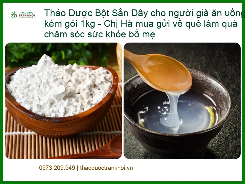 Bột Sắn Dây cho người già ăn uống kém gói 1kg - Bán giao nhanh TPHCM