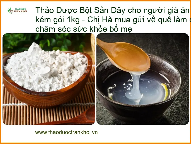 Bột Sắn Dây cho người già ăn uống kém gói 1kg - Bán giao nhanh TPHCM