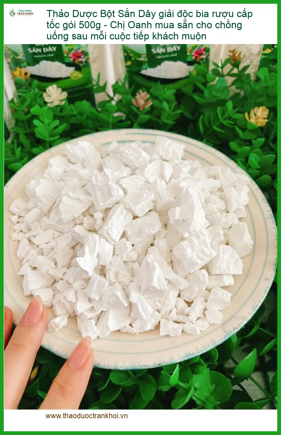 Bột Sắn Dây giải độc bia rượu cấp tốc gói 500g - Đơn vị Bán Có sẵn TPHCM