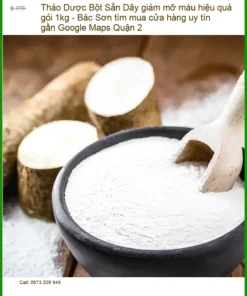Bột Sắn Dây giảm mỡ máu hiệu quả gói 1kg - Địa chỉ Bán Giao nhanh TPHCM