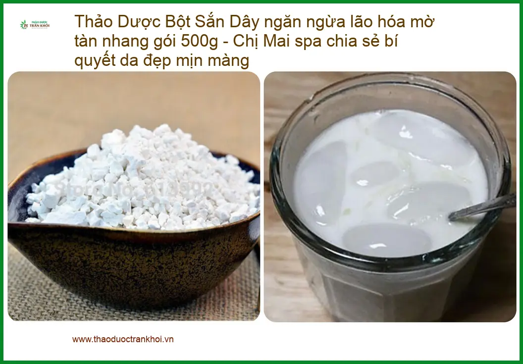 Bột Sắn Dây ngăn ngừa lão hóa mờ tàn nhang 500g - Bán giao nhanh TPHCM