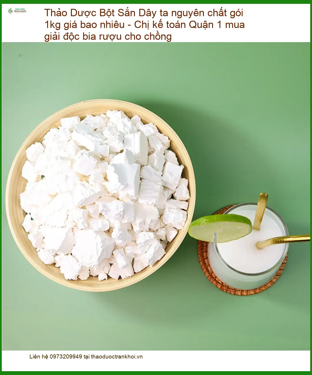 Bột Sắn Dây ta nguyên chất gói 1kg - Đơn vị Cung cấp Giao nhanh TPHCM