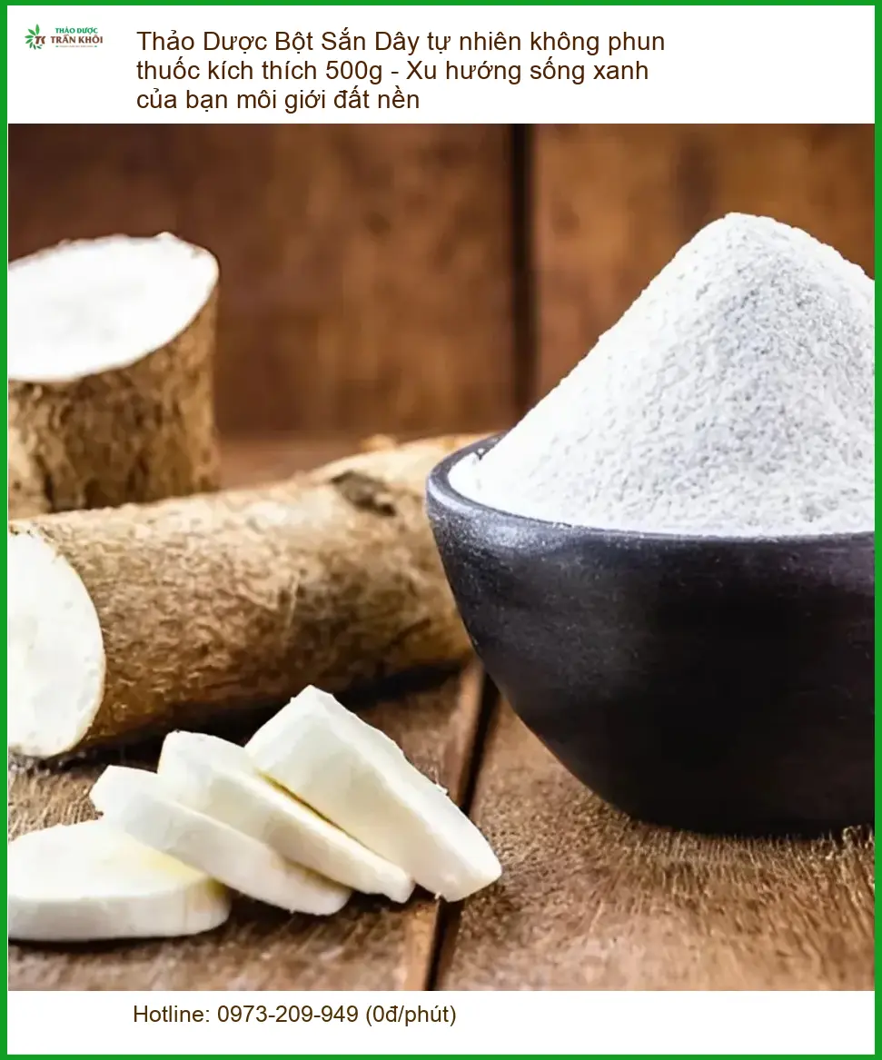 Bột Sắn Dây tự nhiên không phun thuốc 500g - Địa chỉ Bán Giao nhanh TPHCM