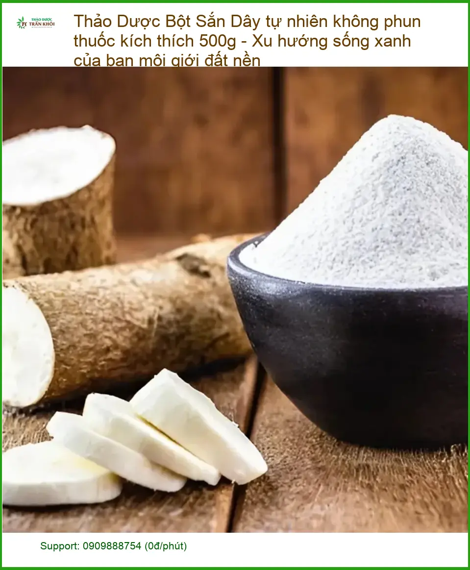 Bột Sắn Dây tự nhiên không phun thuốc kích thích 500g - Đơn vị Cung cấp TPHCM