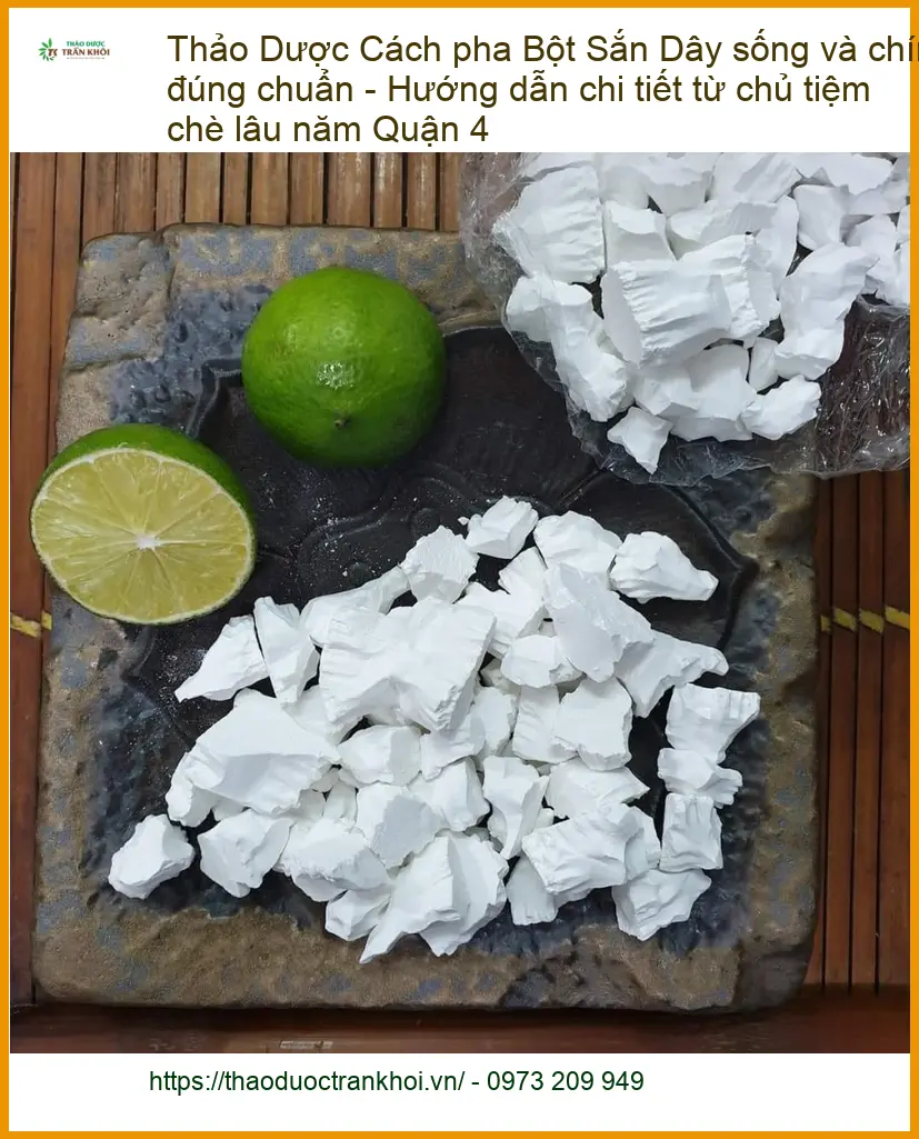 Cách pha Bột Sắn Dây sống chín đúng chuẩn - Địa chỉ Bán Giao nhanh TPHCM