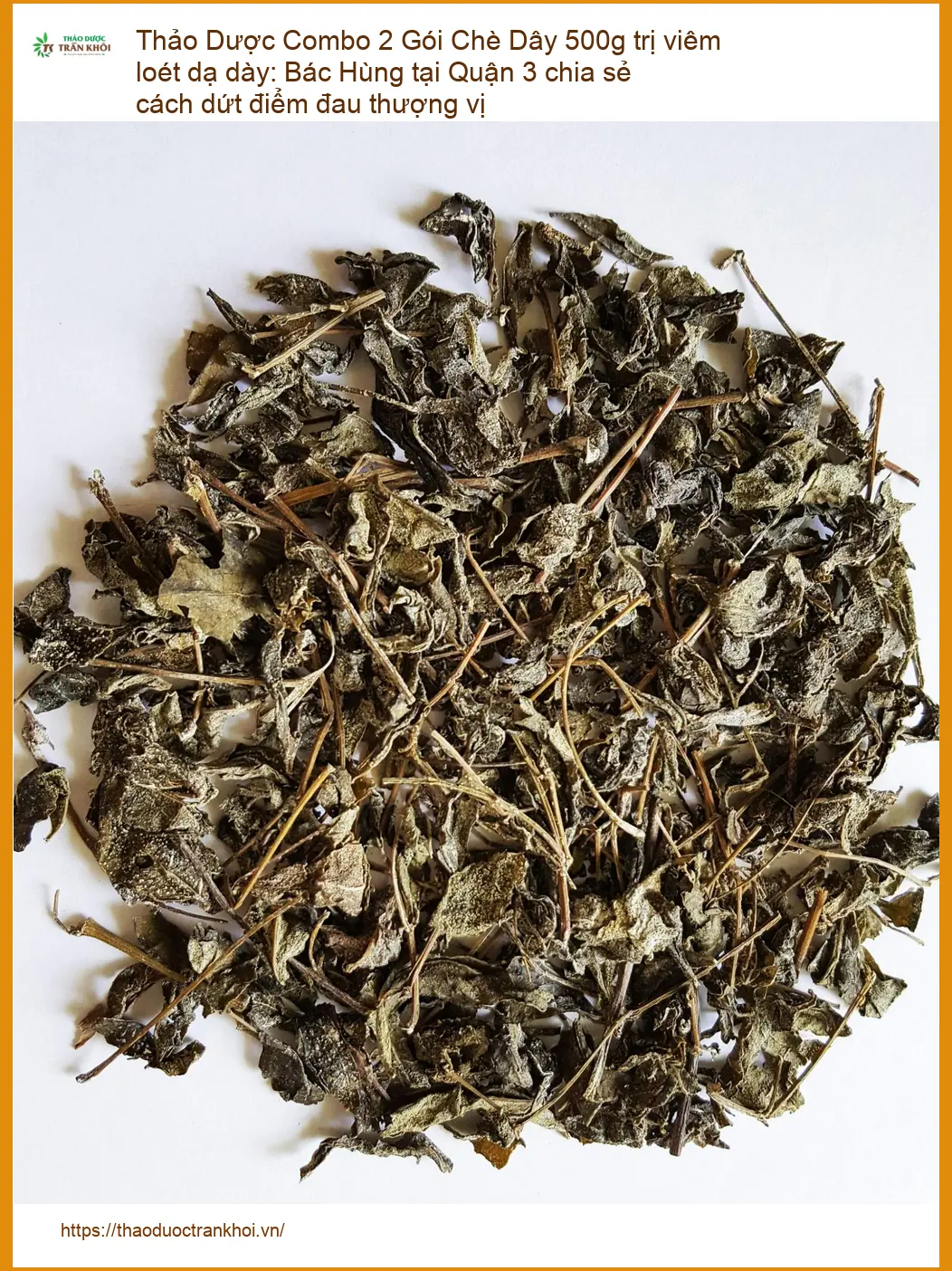 Combo 2 Gói Chè Dây 500g trị viêm loét dạ dày - Sỉ lẻ tại TPHCM