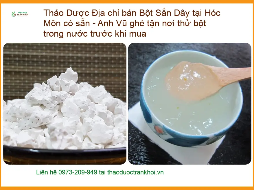 Địa chỉ bán Bột Sắn Dây Hóc Môn - Giao nhanh, thử bột tại chỗ