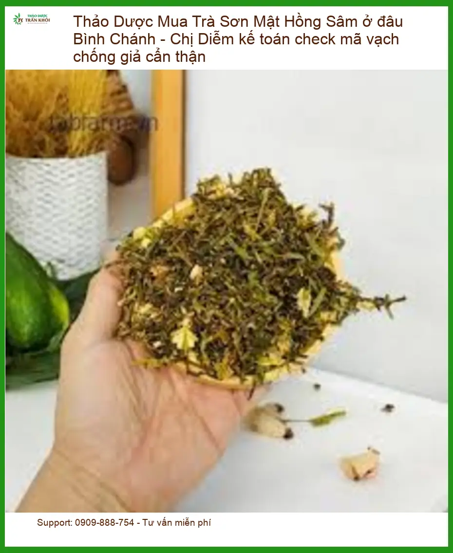 Trà Sơn Mật Hồng Sâm Bình Chánh - Chị Diễm check mã vạch - Đơn vị Cung cấp Giao nhanh
