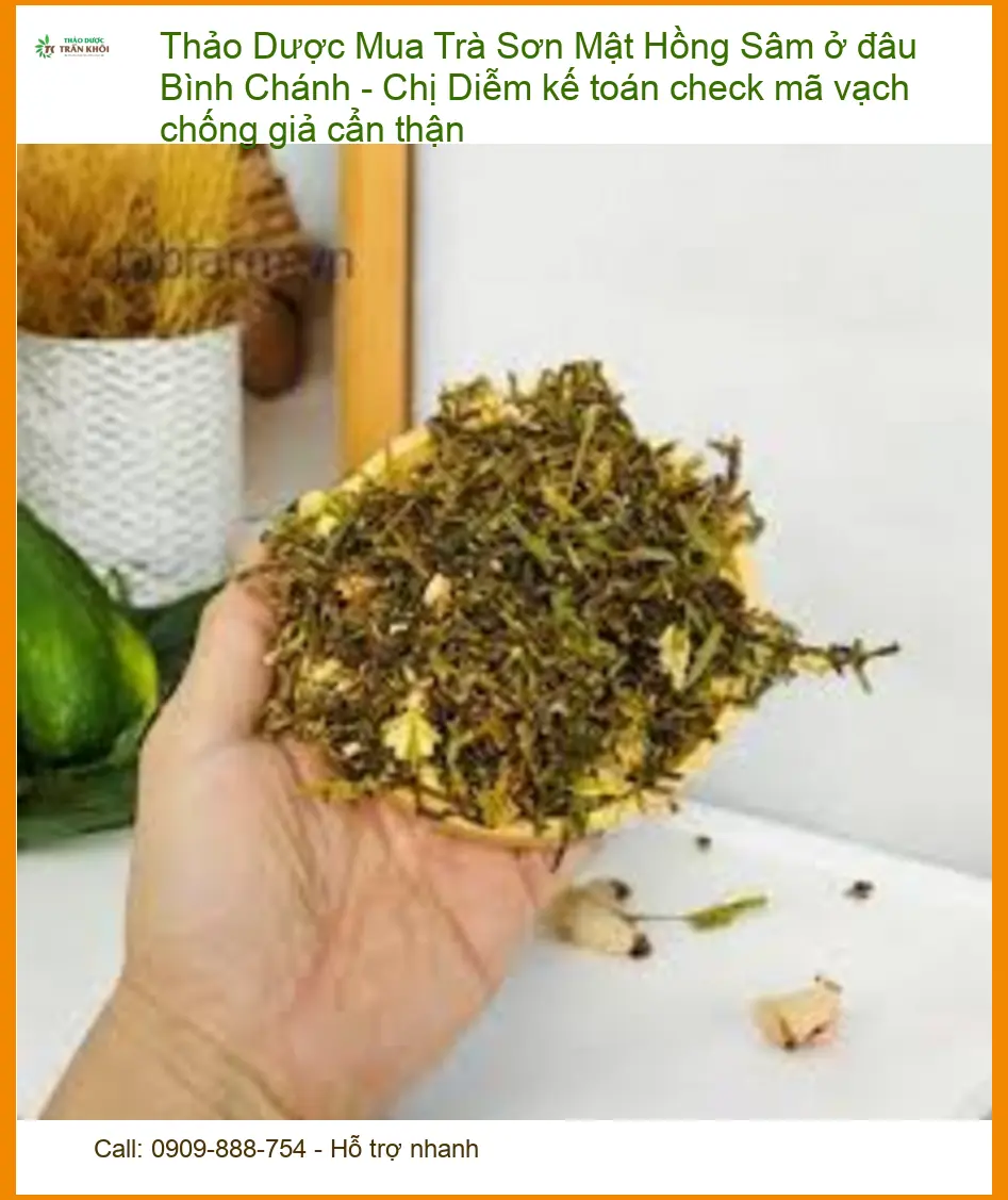 Trà Sơn Mật Hồng Sâm Bình Chánh - Check mã vạch chống giả - Đơn vị Bán Có sẵn