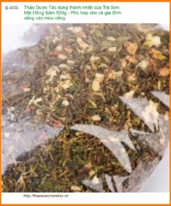 Trà Sơn Mật Hồng Sâm 500g - Thanh nhiệt, phù hợp gia đình - Sỉ lẻ TPHCM