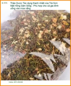 Trà Sơn Mật Hồng Sâm 500g thanh nhiệt cho gia đình - Địa chỉ bán TPHCM