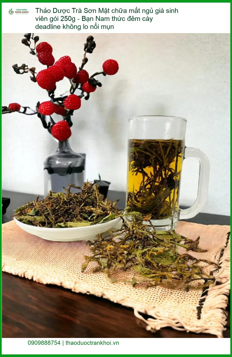 Trà Sơn Mật chữa mất ngủ 250g - Sinh viên cày deadline - Đơn vị cung cấp TPHCM