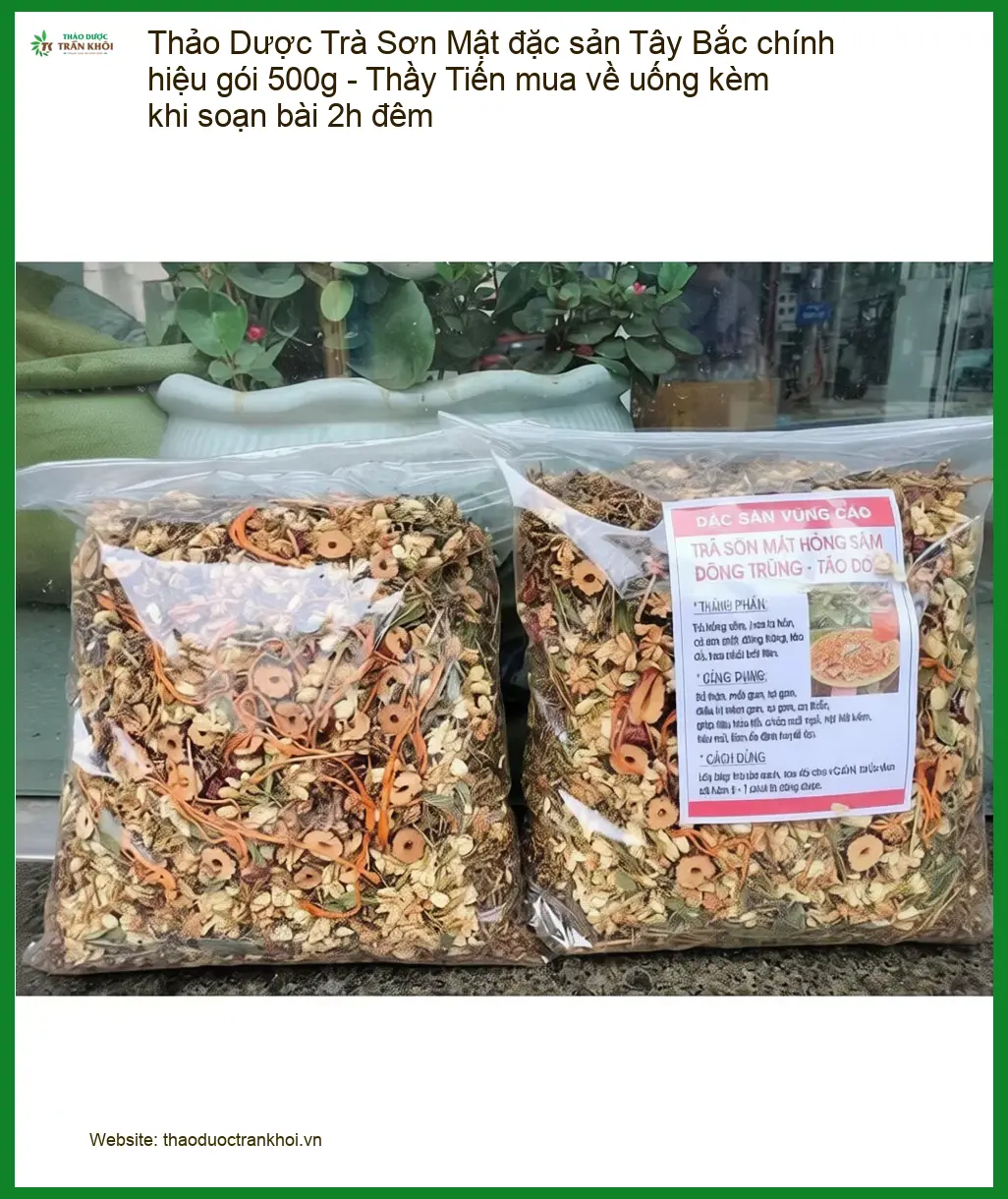 Trà Sơn Mật đặc sản Tây Bắc chính hiệu gói 500g - Địa chỉ bán có sẵn TPHCM