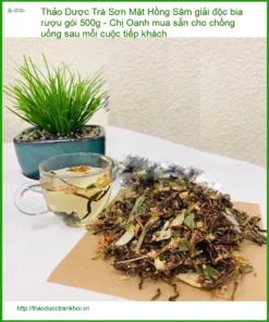 Trà Sơn Mật Hồng Sâm giải độc bia rượu gói 500g - Bán Giao nhanh TPHCM