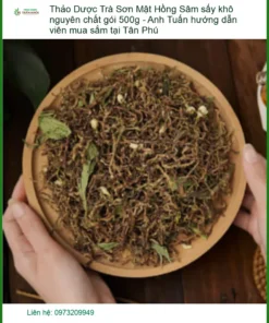 Trà Sơn Mật Hồng Sâm sấy khô nguyên chất gói 500g - Bán Giao nhanh TPHCM