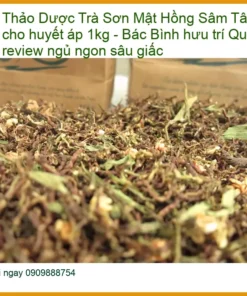 Trà Sơn Mật Hồng Sâm Tâm Sen tốt cho huyết áp 1kg - Địa chỉ cung cấp TPHCM