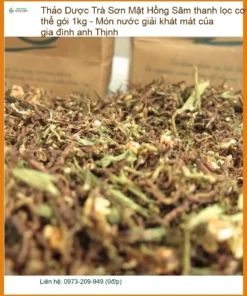 Trà Sơn Mật Hồng Sâm 1kg - Đơn vị cung cấp sỉ lẻ giao nhanh TPHCM