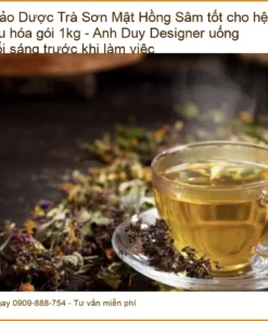 Trà Sơn Mật Hồng Sâm tốt cho hệ tiêu hóa gói 1kg - Bán Giao nhanh TPHCM