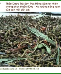 Trà Sơn Mật Hồng Sâm tự nhiên không phun thuốc 500g - Cung cấp Có sẵn HCM