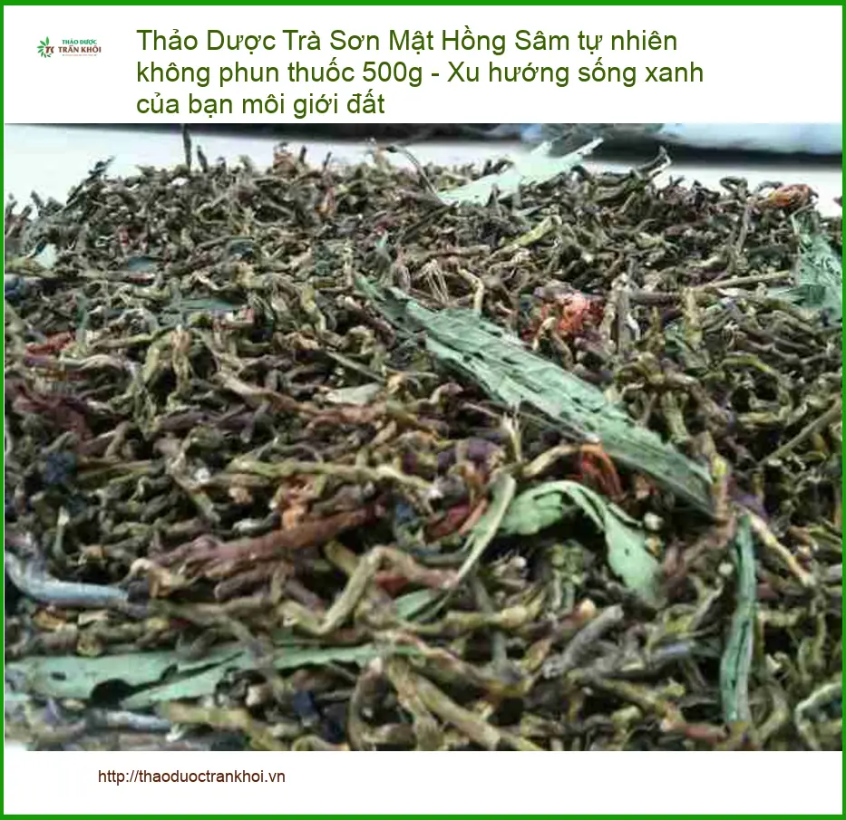 Trà Sơn Mật Hồng Sâm tự nhiên không phun thuốc 500g - Bán có sẵn tại TPHCM