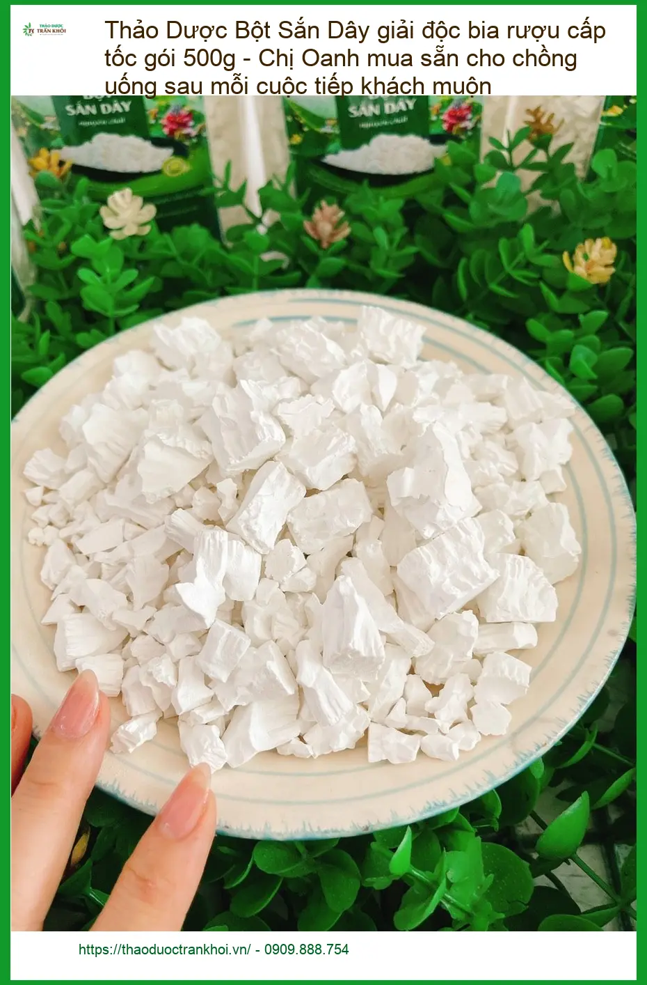 Bột Sắn Dây giải độc bia rượu cấp tốc gói 500g - Đơn vị Cung cấp Có sẵn TPHCM