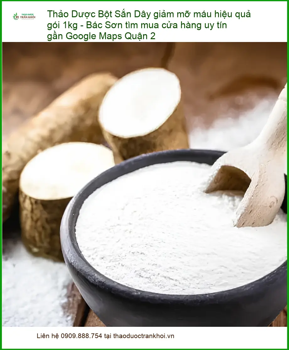Bột Sắn Dây giảm mỡ máu hiệu quả gói 1kg - Địa chỉ bán nhanh Q2