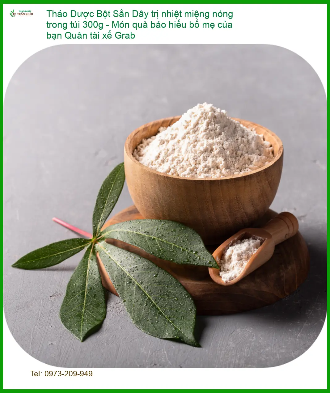 Bột Sắn Dây trị nhiệt miệng nóng trong túi 300g - Địa chỉ Bán Giao nhanh TPHCM