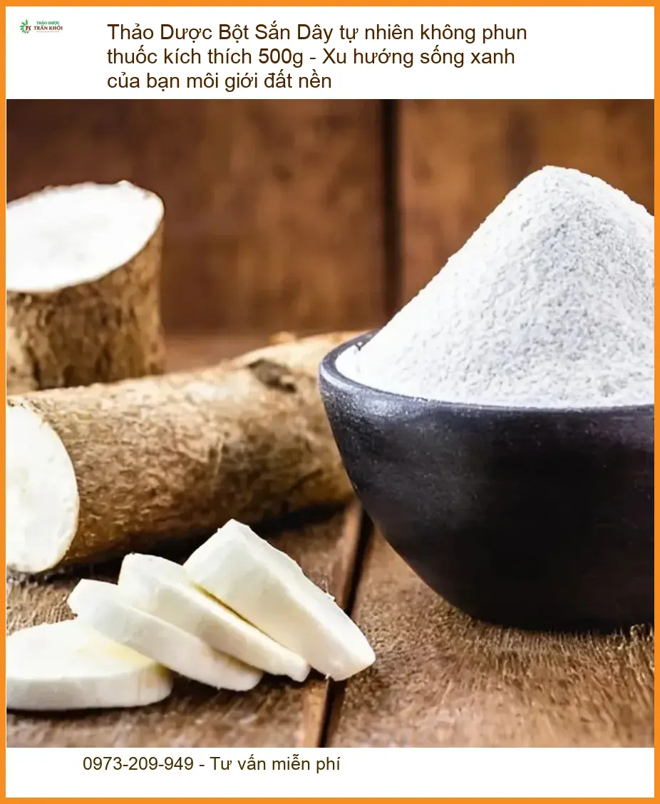 Bột Sắn Dây tự nhiên không phun thuốc kích thích 500g - Địa chỉ Bán Nhanh TPHCM