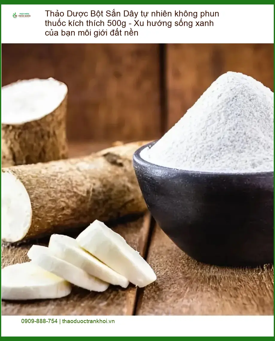 Bột Sắn Dây tự nhiên không phun thuốc kích thích 500g - Bán Giao nhanh TPHCM
