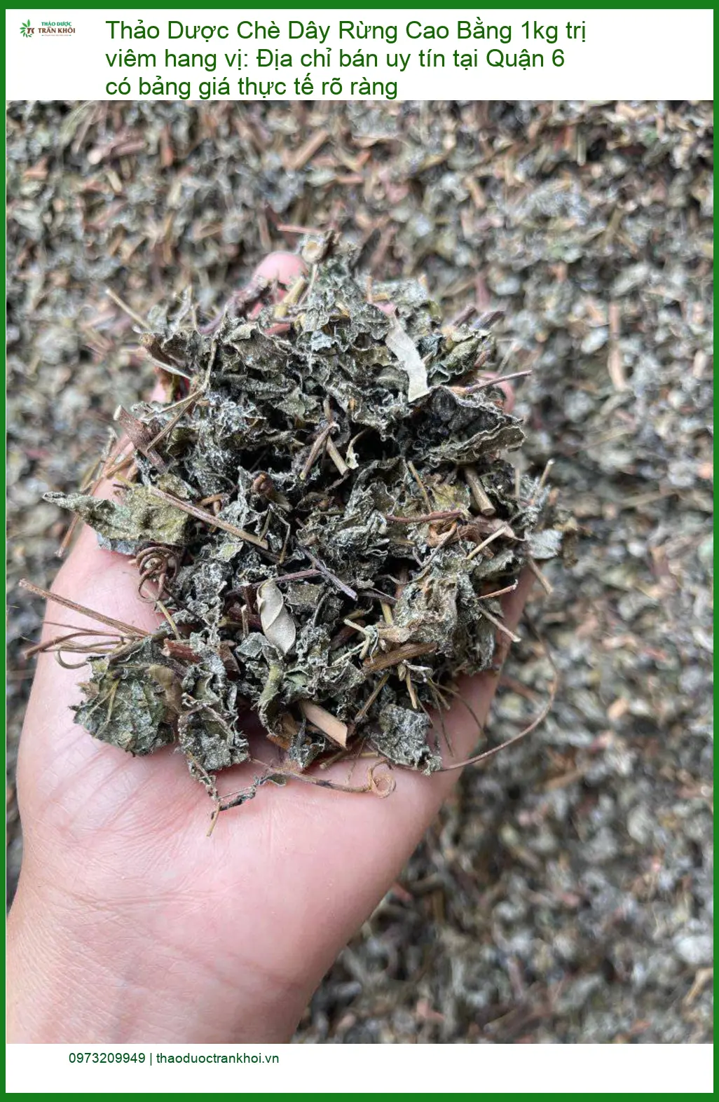 Chè Dây Rừng Cao Bằng 1kg trị viêm hang vị - Địa chỉ Bán Giao nhanh TPHCM