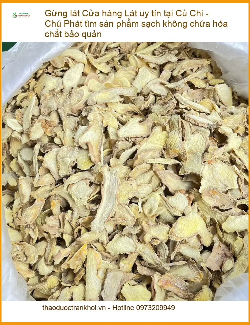 Gừng Lát Sạch Không Hóa Chất Củ Chi - Đơn vị Cung cấp Sỉ lẻ Giao nhanh