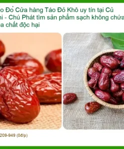 Táo Đỏ Khô sạch Chú Phát Củ Chi - Địa chỉ cung cấp sỉ lẻ giao nhanh TPHCM